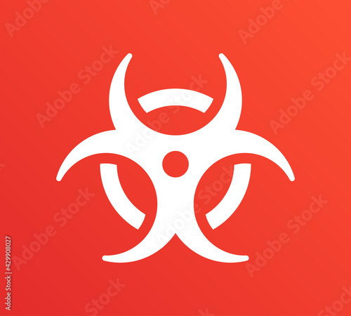 Biohazard, biological hazard, toxic warning sign.