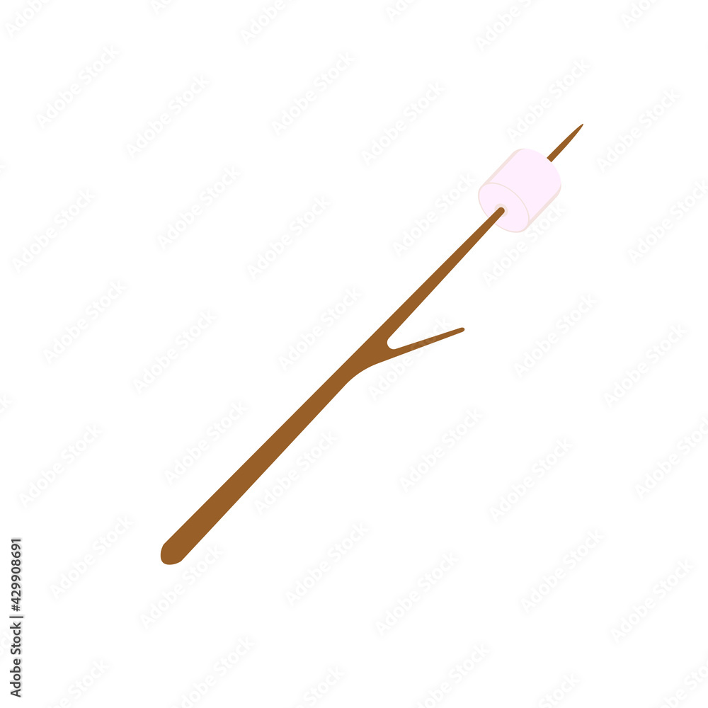 Marshmallow. Isolated on white background. Vector illustration. Marshmallow. Isolated on white background. Vector illustration.