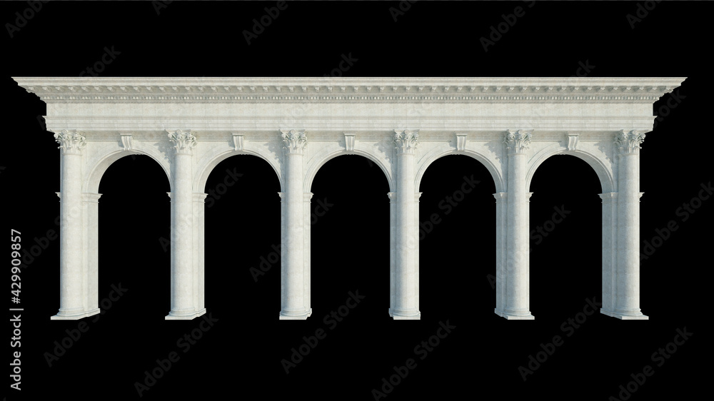 3d Render Building Structure On Isolated 3d Render Building Structure On Isolated