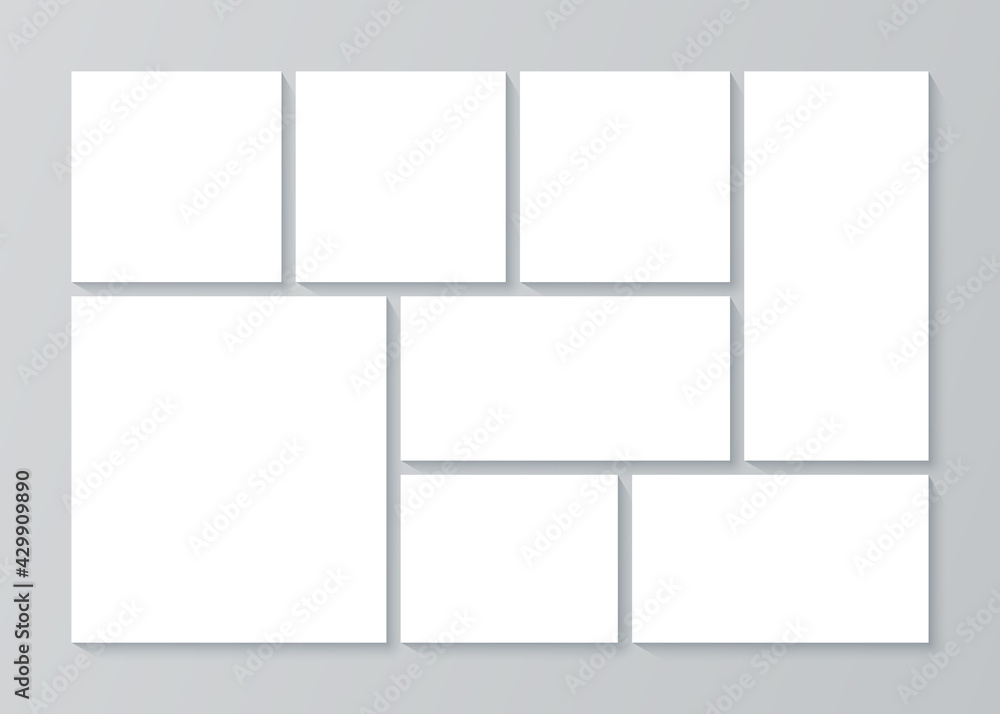 Photo collage grid. Moodboard template. Vector. Mood board design. Mosaic frame banner. Pictures gallery. Photography album layout. Branding presentation. Horizontal minimalistic illustration. Photo collage grid. Moodboard template. Vector. Mood board design. Mosaic frame banner. Pictures gallery. Photography album layout. Branding presentation. Horizontal minimalistic illustration.