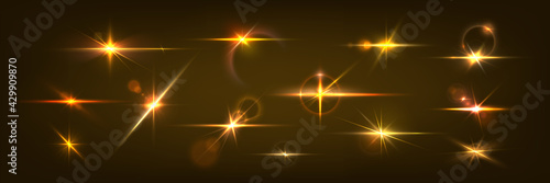 Canvas-taulu Golden light flare
