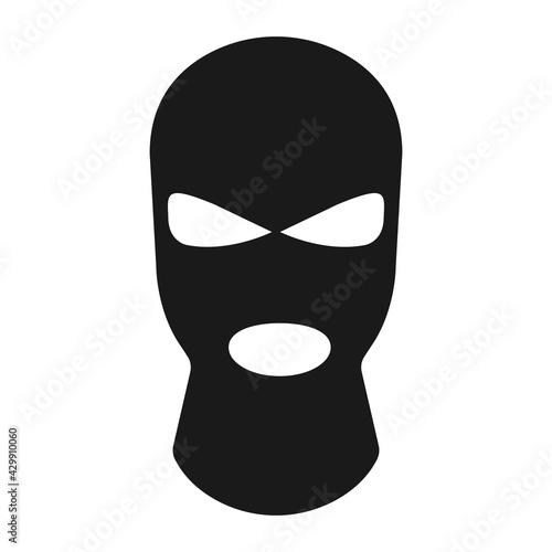 Ski mask masks of criminals, bandits and mafia