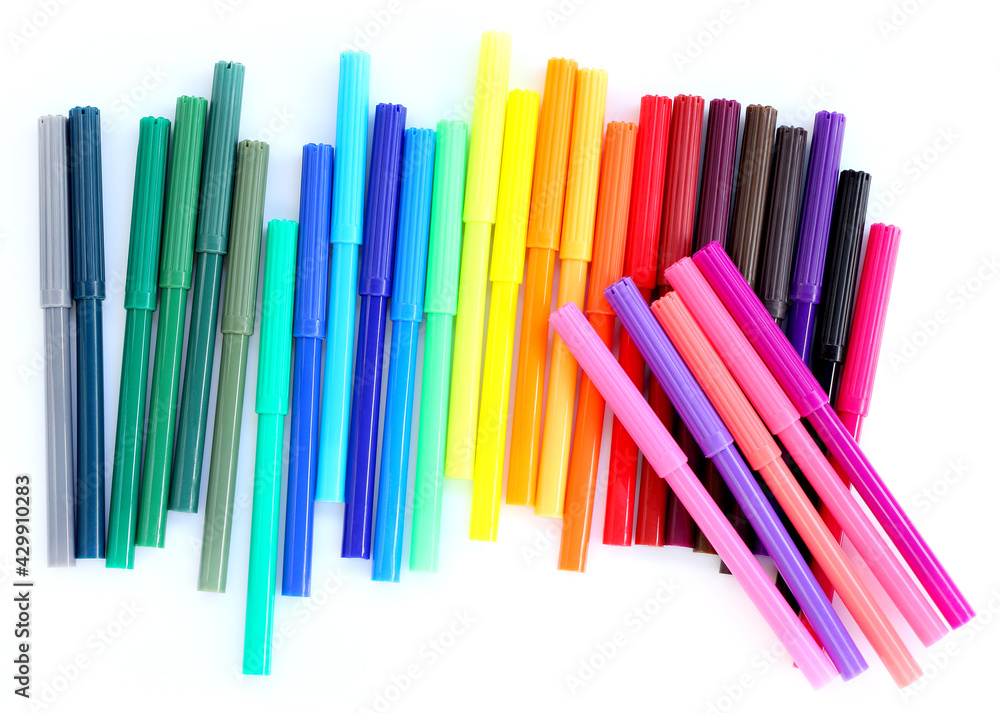 Magic paint pen colorful with paint and drawing. Magic paint pen colorful with paint and drawing.