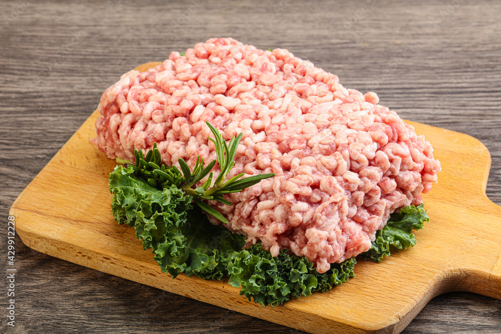 Raw pork minced meat for cooking Raw pork minced meat for cooking