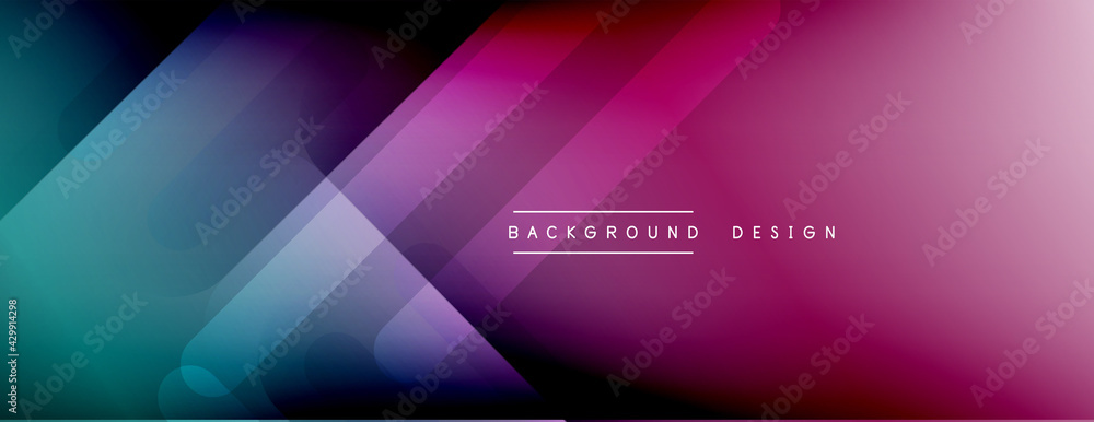 Dynamic lines abstract background. 3D shadow effects and fluid gradients. Modern overlapping forms