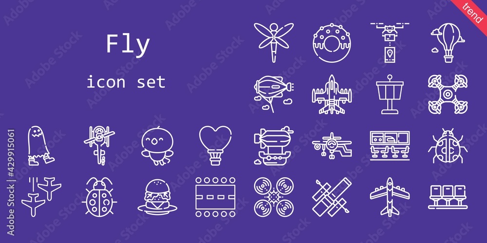 fly icon set. line icon style. fly related icons such as plane, airship, runway, ladybug, zeppelin, control tower, seats, drone, airport, dragonfly, hot air balloon, hubble space telescope, ghost fly icon set. line icon style. fly related icons such as plane, airship, runway, ladybug, zeppelin, control tower, seats, drone, airport, dragonfly, hot air balloon, hubble space telescope, ghost