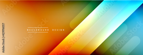 Dynamic lines abstract background. 3D shadow effects and fluid gradients. Modern overlapping forms