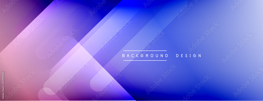 Dynamic lines abstract background. 3D shadow effects and fluid gradients. Modern overlapping forms