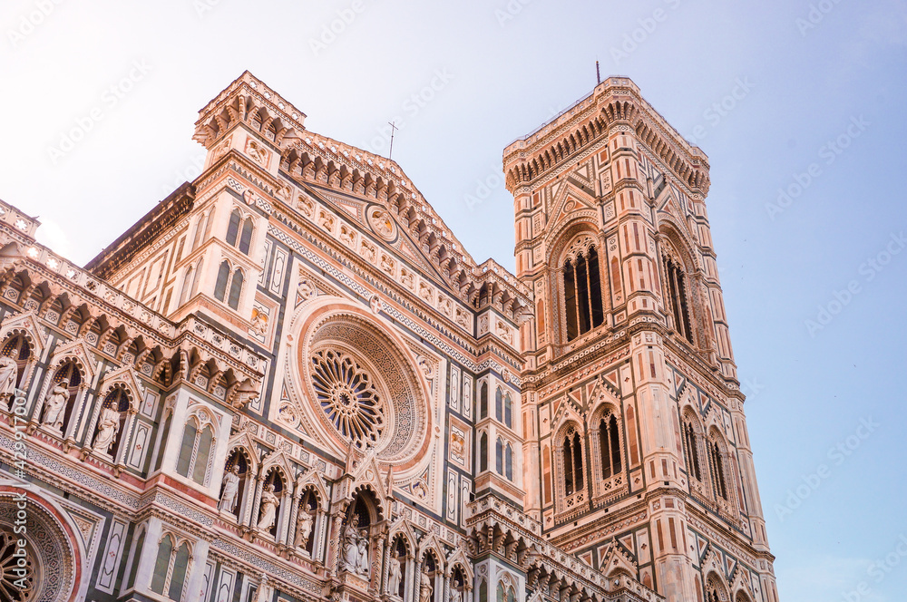 Cathedral Santa Maria del Fiore at sunrice, Florence, Italy