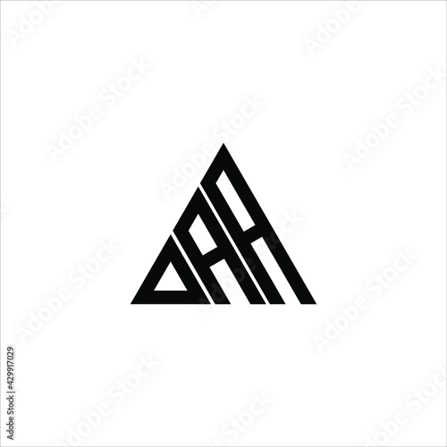 D A A letter logo creative design. DAA icon