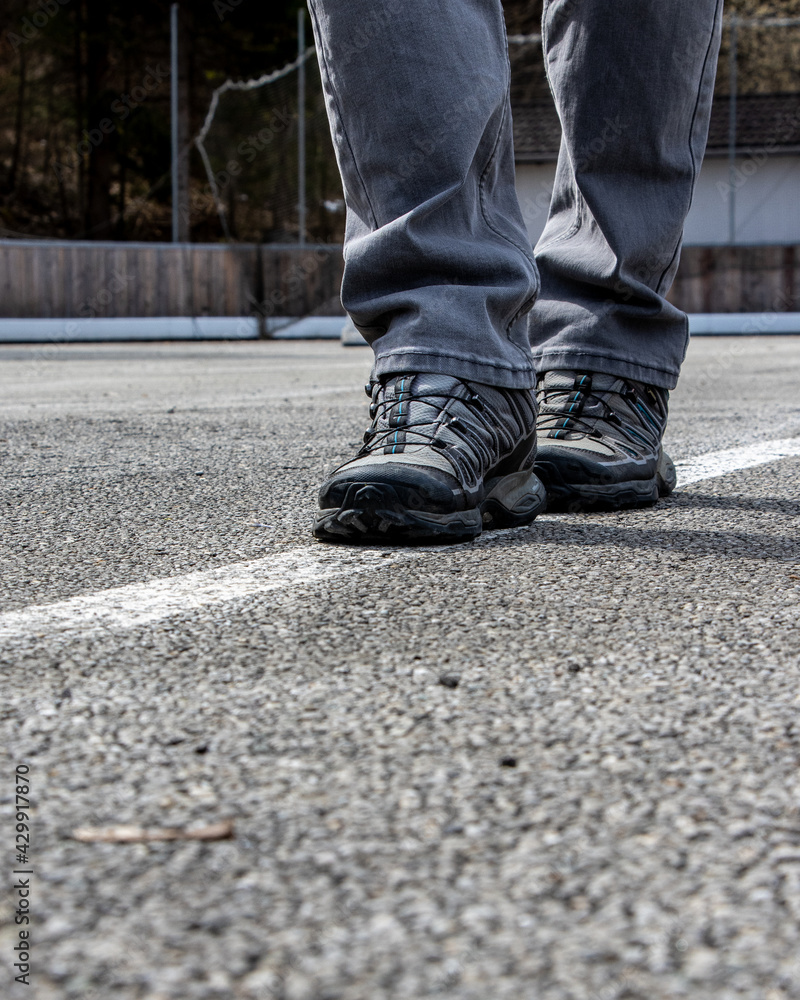 person walking on the street