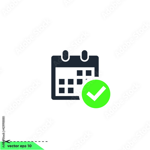 calendar agenda icon vector illustration simple design element