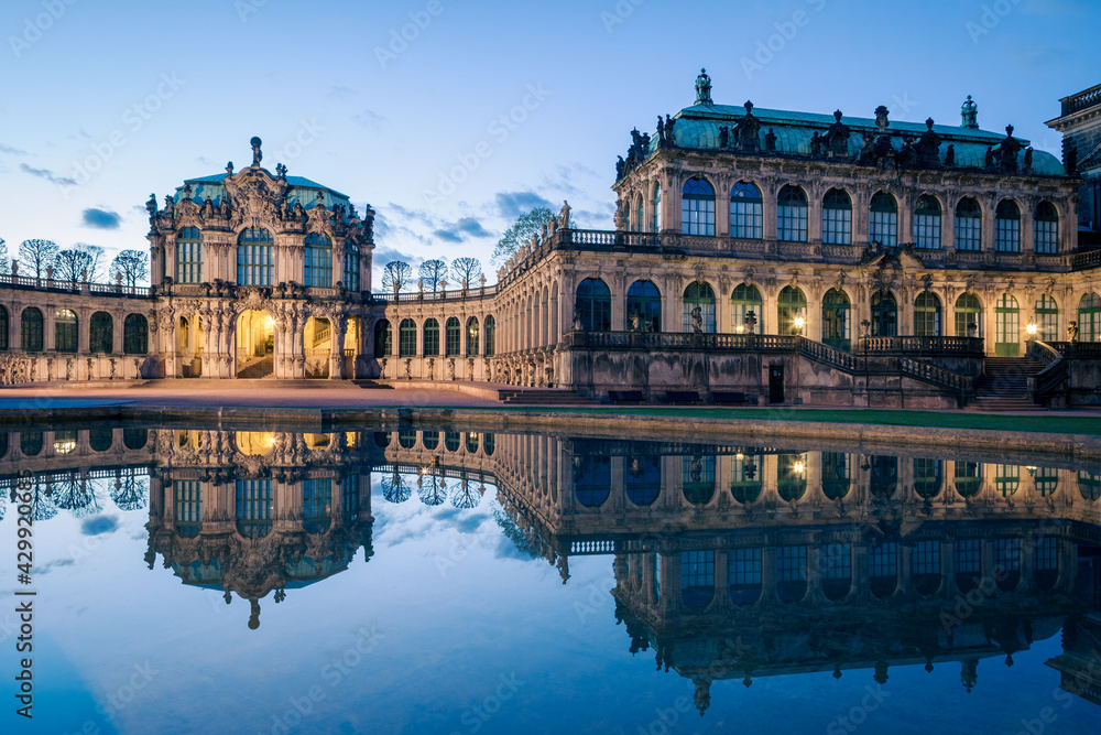 Zwinger in Dresden with the Wallpavilion
