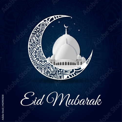 Eid Mubarak Post Banner design for Wishes, Messages, Wallpapers, Pictures, and Greeting Cards