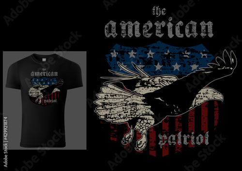 T-shirt Design American Pat...