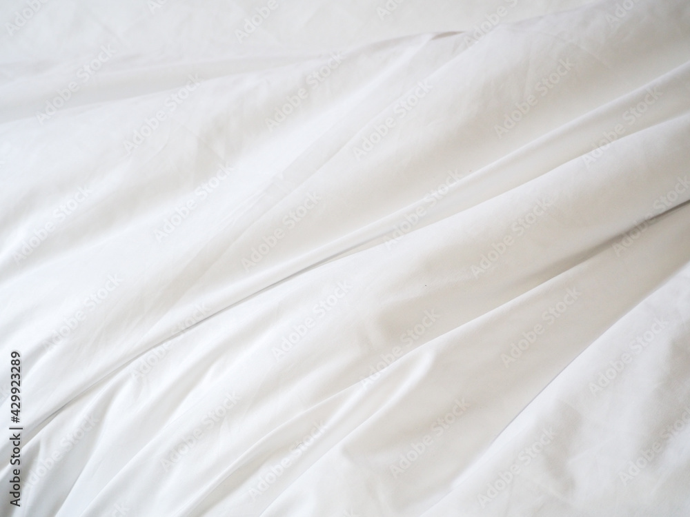 Obraz premium White cloth creases for the background. Represents decoration or decorating in a minimalist style