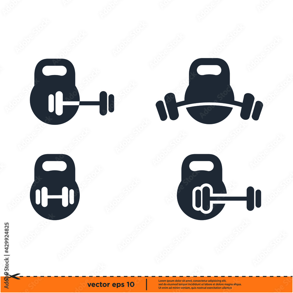 fitness gym icon vector illustration logo template fitness gym icon vector illustration logo template