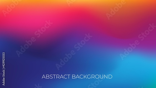 Beautiful abstract colored gradient with movement. It is a light and colorful blur background. Vector Illustration