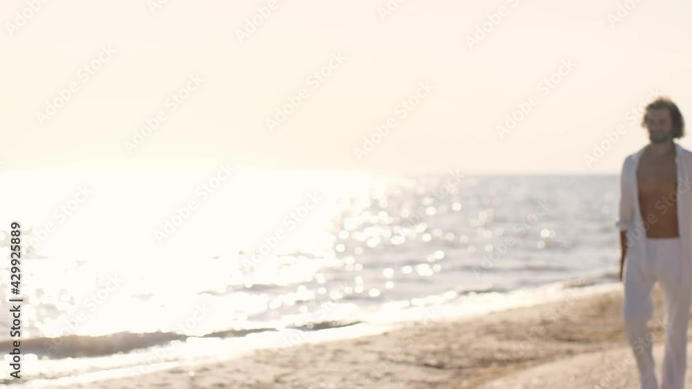 Romantic Couple Beach Summer Holiday Vacation Concept Romantic Couple Beach Summer Holiday Vacation Concept