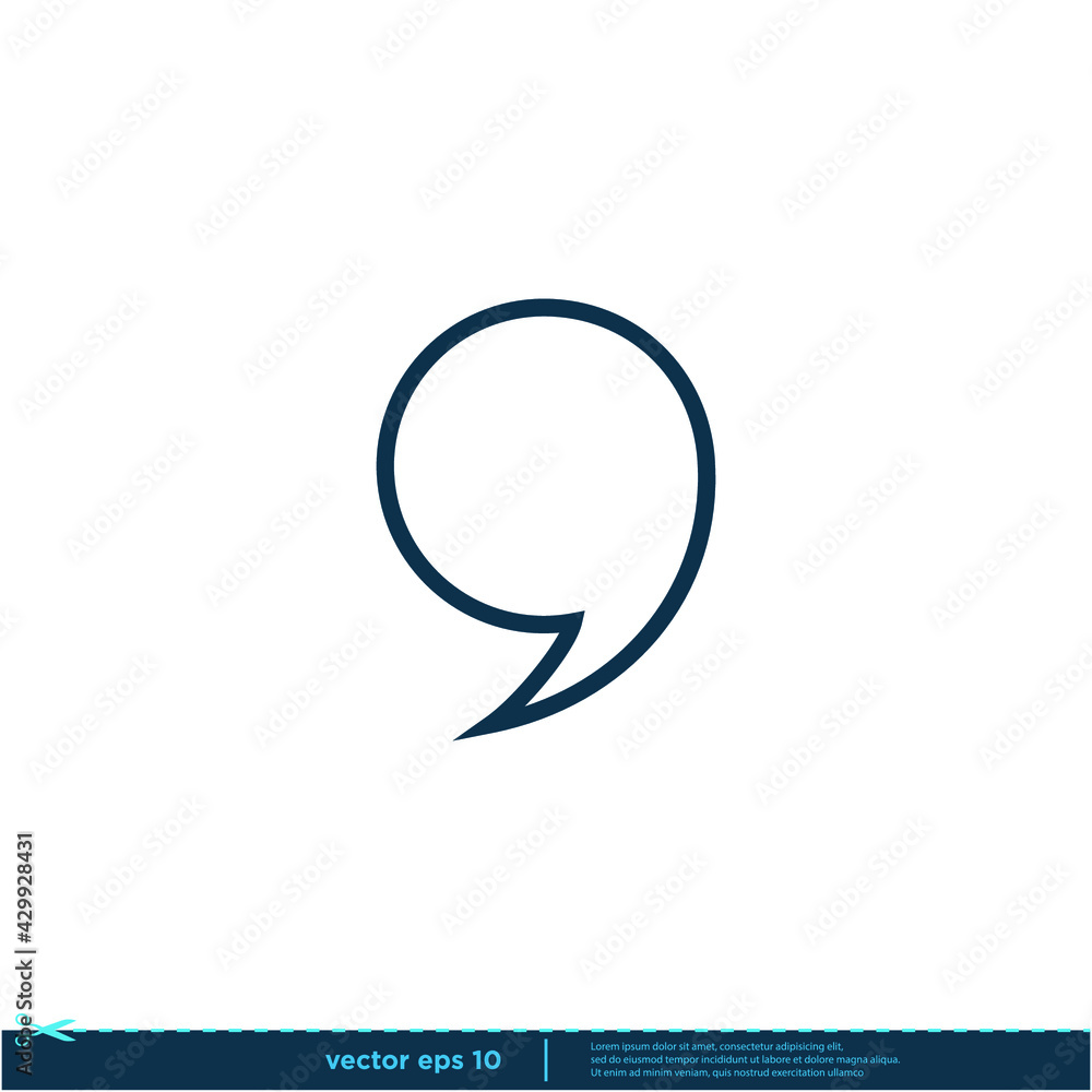 quote icon vector illustration simple design element logo template quote icon vector illustration simple design element logo template