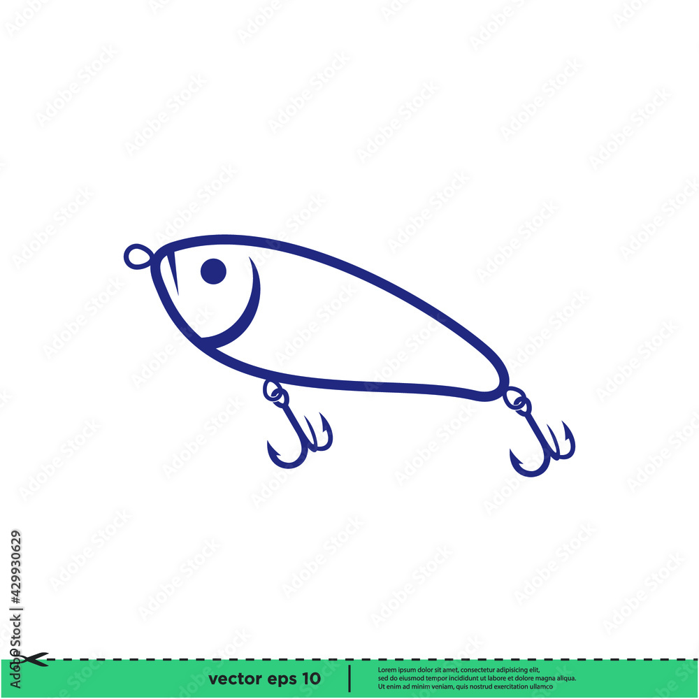 fishing icon vector illustration simple design element fishing icon vector illustration simple design element