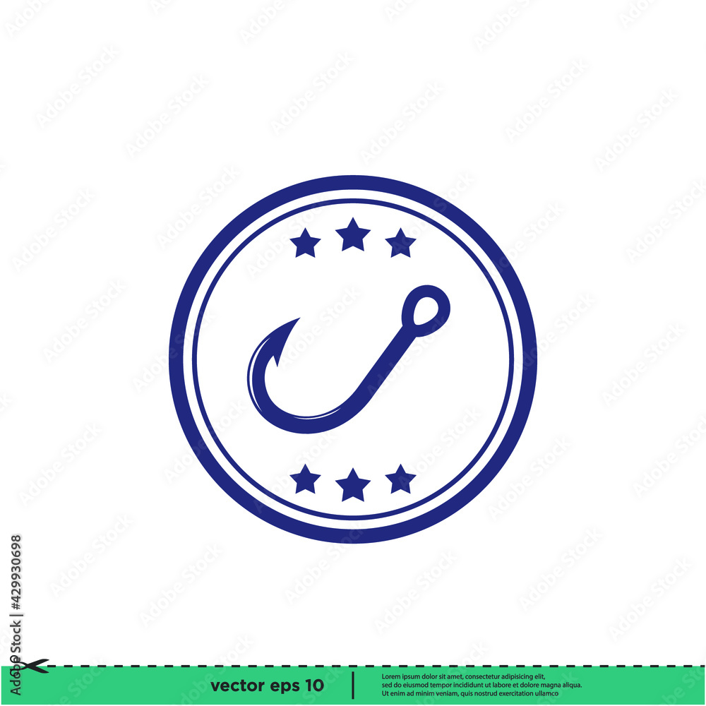 fishing icon vector illustration simple design element fishing icon vector illustration simple design element