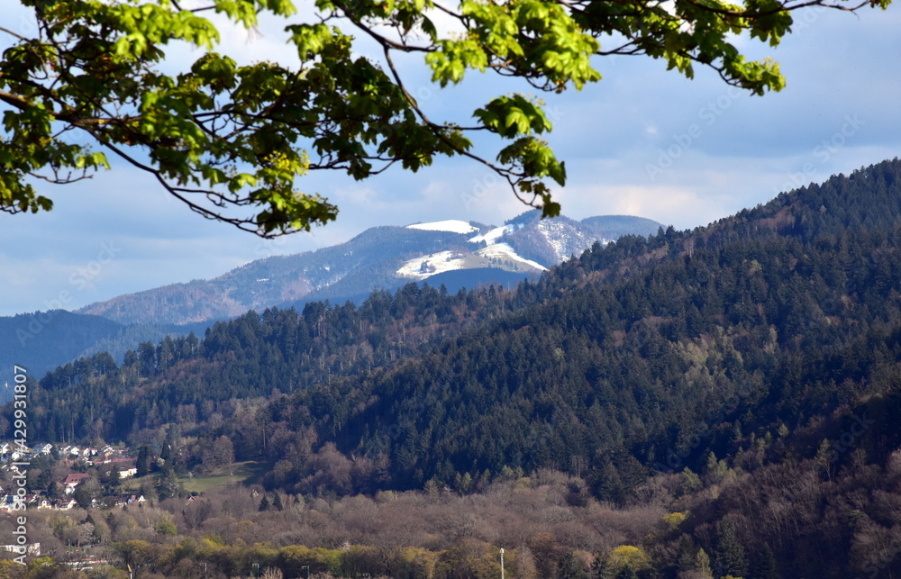 Blick vom Frühling in den Winter in Freiburg Blick vom Frühling in den Winter in Freiburg
