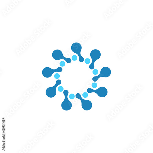 molecule icon vector illustration simple design element 