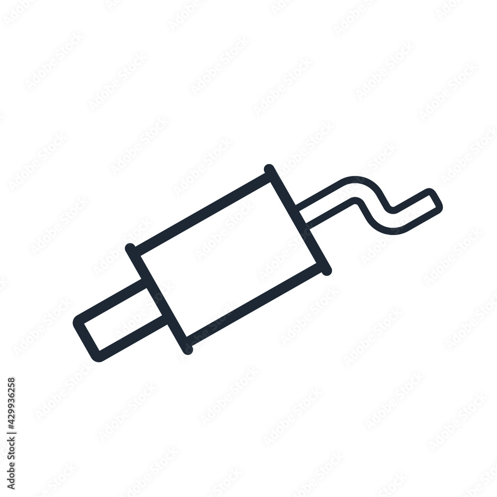 muffler icon vector illustration logo template muffler icon vector illustration logo template