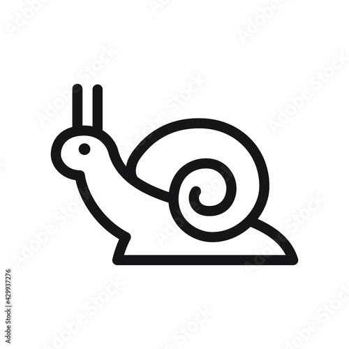 snail icon vector illustration simple design element