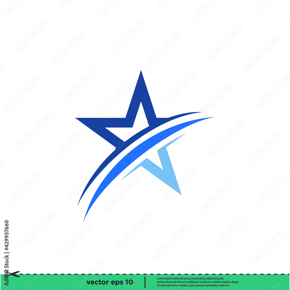 Obraz premium star icon vector illustration logo template simple design element