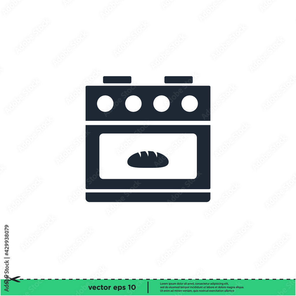 oven bakery icon vector illustration logo template oven bakery icon vector illustration logo template