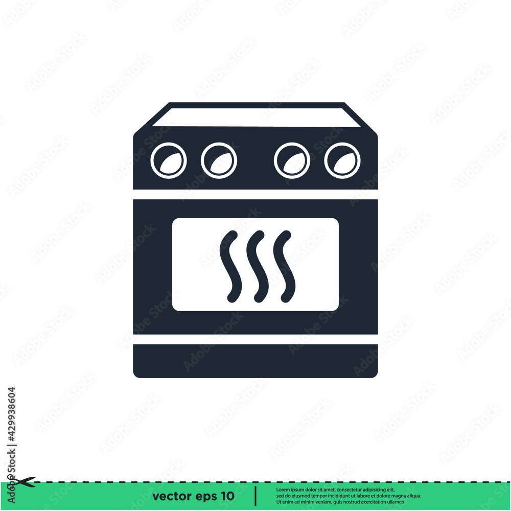 oven bakery icon vector illustration logo template oven bakery icon vector illustration logo template