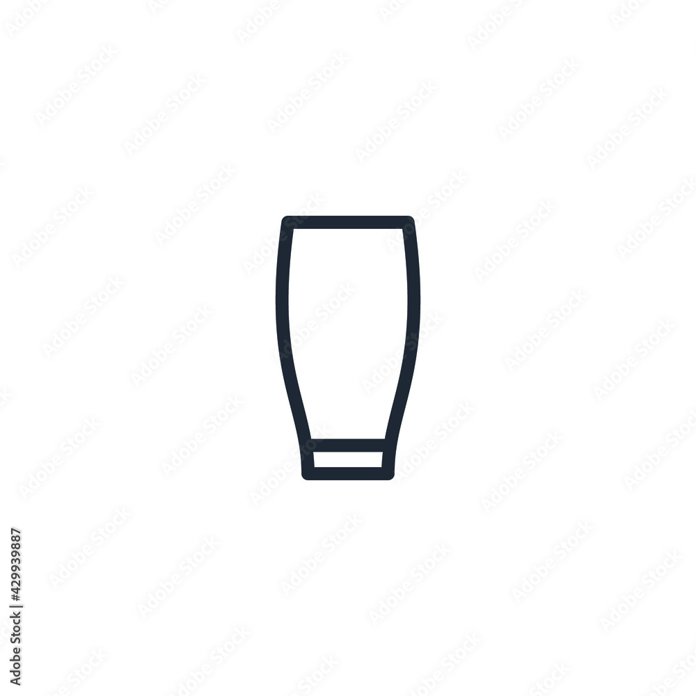 milk glass icon vector illustration simple design element logo template milk glass icon vector illustration simple design element logo template