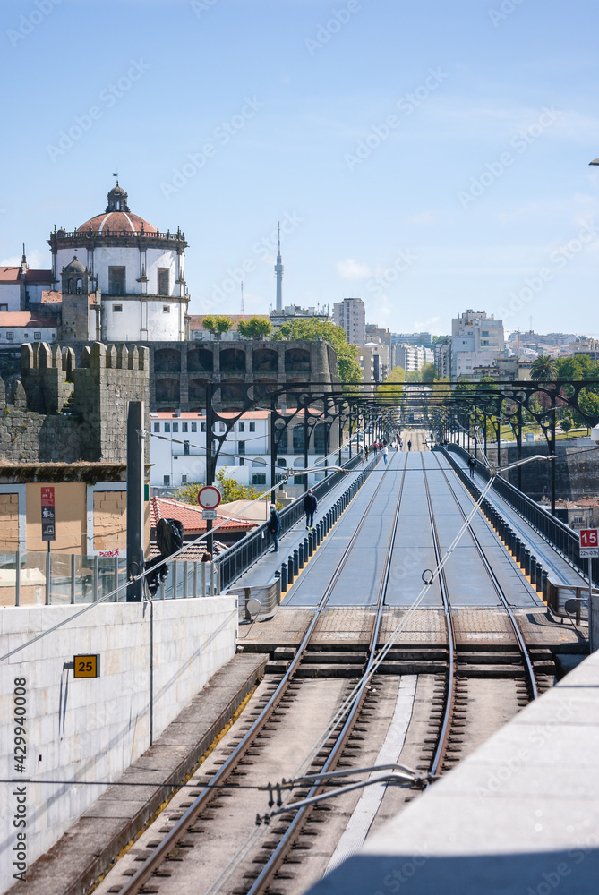 Fototapeta premium railway station in the city