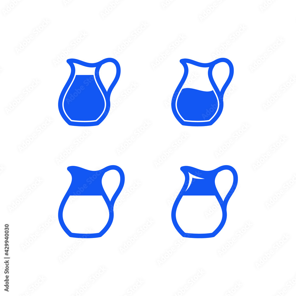pitcher icon drink symbol vector illustration simple design element logo template pitcher icon drink symbol vector illustration simple design element logo template