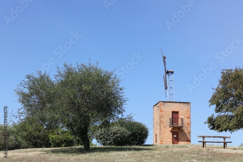 Konstfotografi Old telegraph of Chappe in Marcy sur Anse, Beaujolais, France