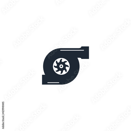 turbo charger icon vector illustration logo template