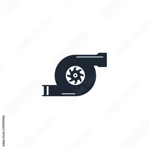 turbo charger icon vector illustration logo template