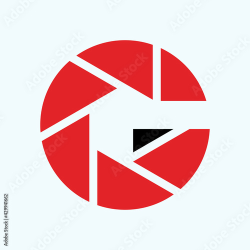 Letter G lens logo design illustration template Free Download Letter G lens logo design illustration template - GFXLoad