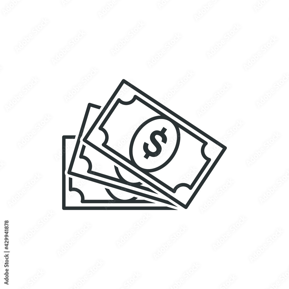 money icon vector illustration logo template money icon vector illustration logo template