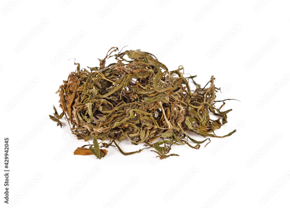 Dried Marijuana on White Background Dried Marijuana on White Background