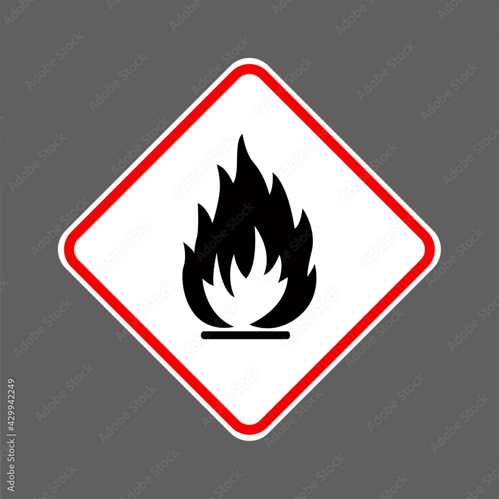 Flammable liquid icon vector graphics Flammable liquid icon vector graphics