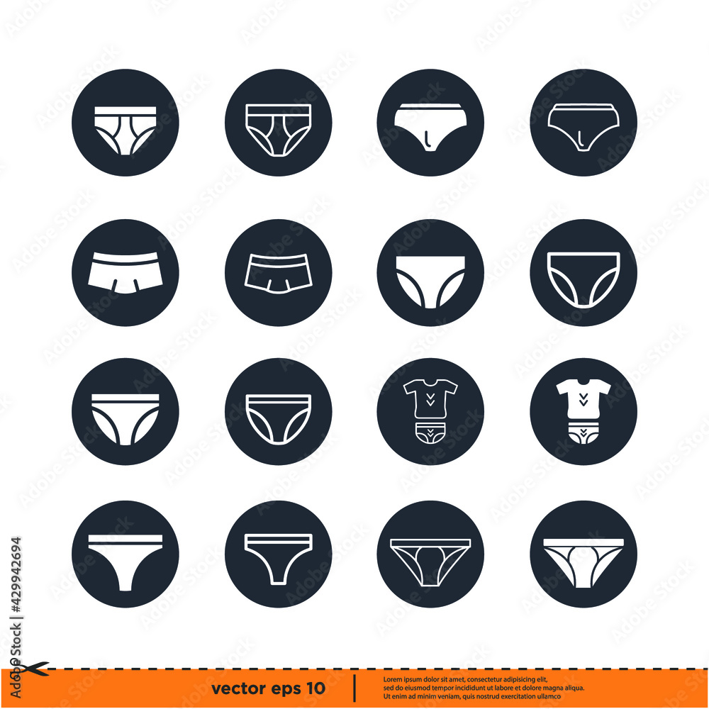 underwear icon vector illustration simple design element logo template underwear icon vector illustration simple design element logo template