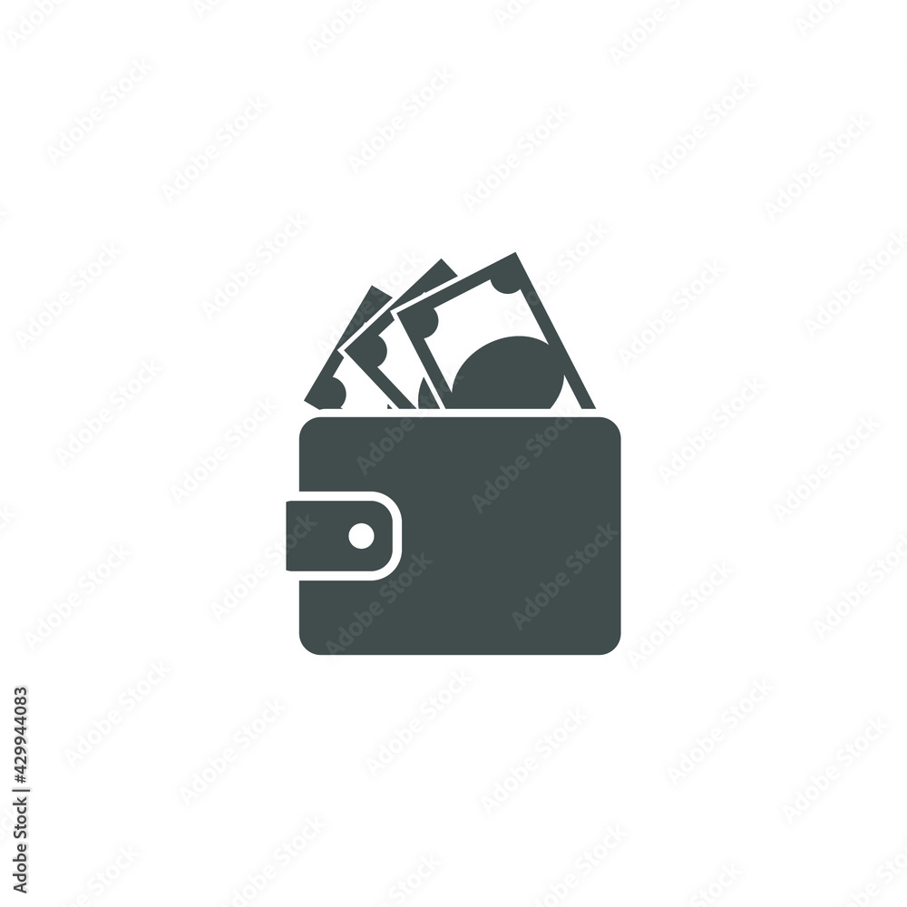 wallet icon vector illustration simple design element wallet icon vector illustration simple design element