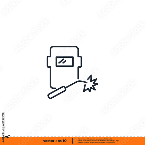 welding icon vector illustration logo template simple design element