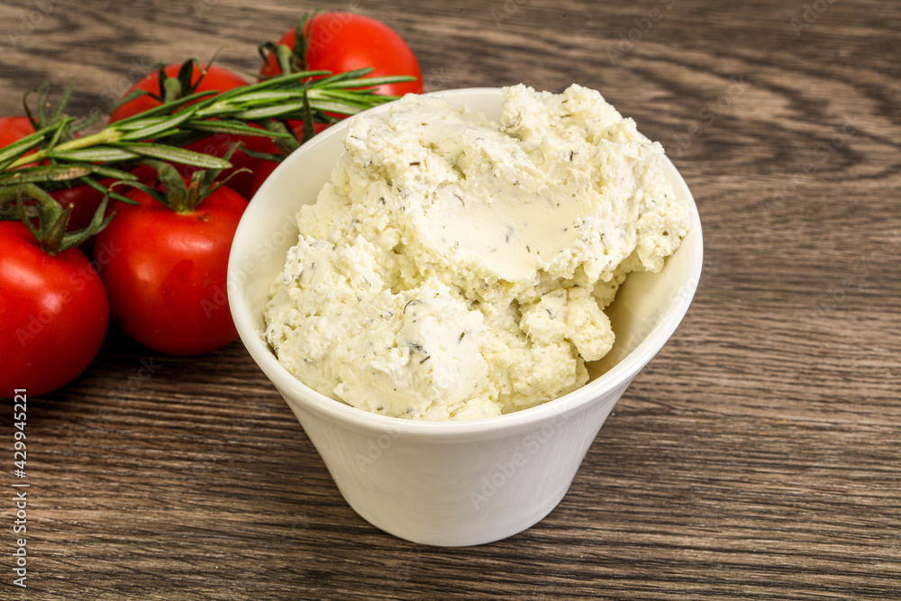 Soft cream cheese with herbs Soft cream cheese with herbs