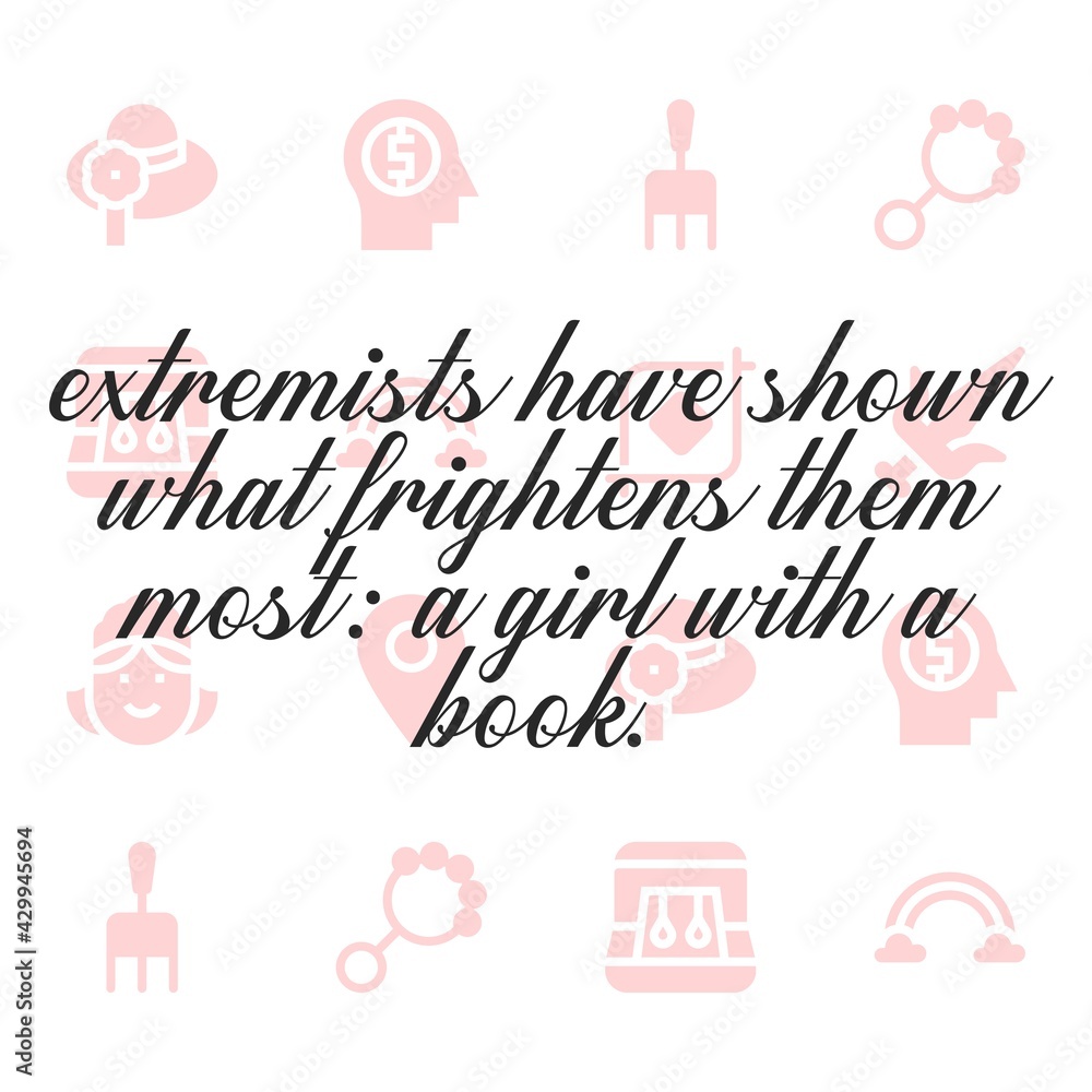 Fototapeta premium Happy women day quote. Editable vector illustration.