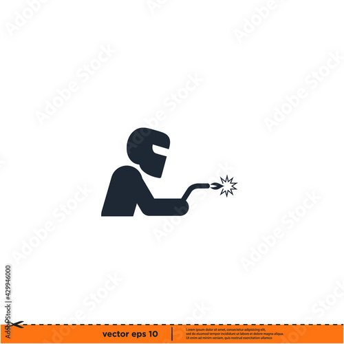 welding icon vector illustration logo template simple design element