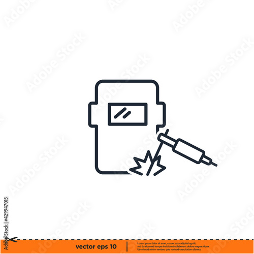 welding icon vector illustration logo template simple design element